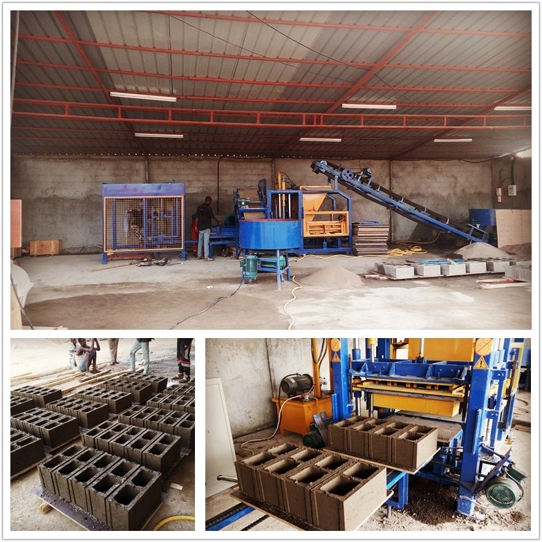 Concrete Block Making Machine Automatic Qt4-15 Cement Block Making Machine Equipment