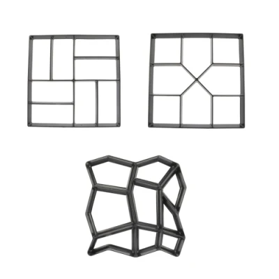 Fabricant de chemins en plastique, moule réutilisable, béton, ciment, pierre, conception de brique, bricolage, pavé manuel, moule de marche, outil de construction de jardin