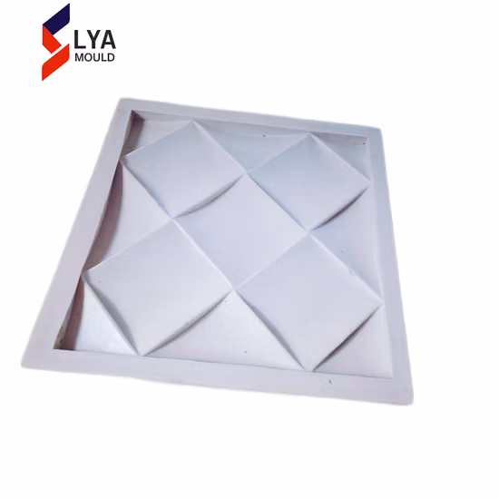 Moules à béton en plastique et caoutchouc pour panneaux muraux en gypse 3D, carreaux de pierre